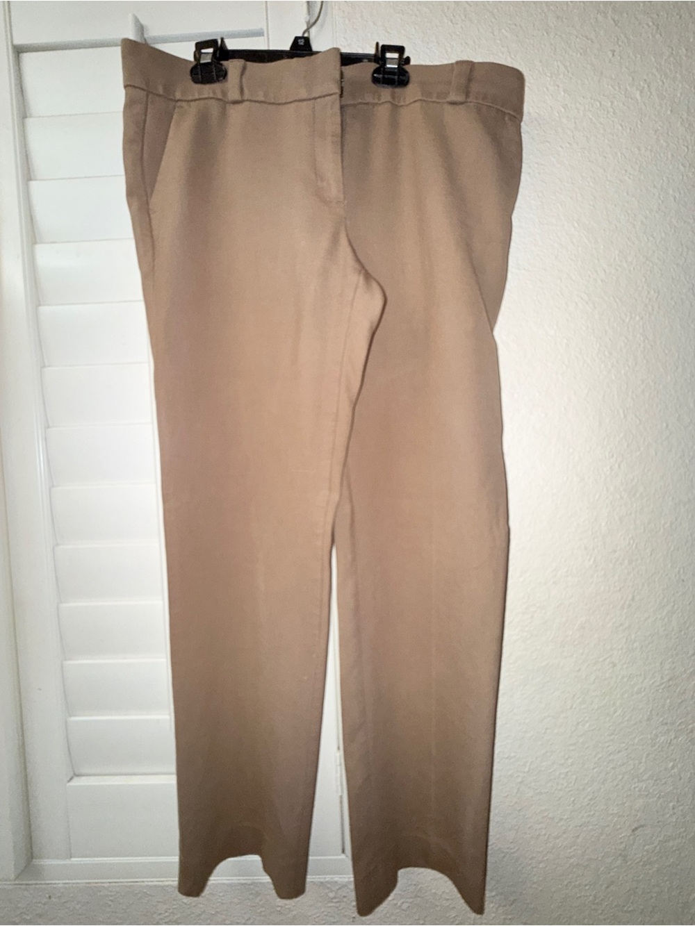 LOFT Tan Straight-Leg Chino Pants